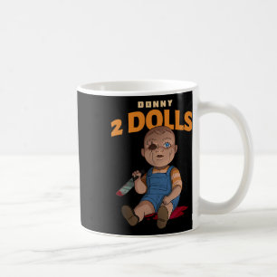 Donny 2 Dolls Anti-Trump Grausame Puppe (Halloween Kaffeetasse