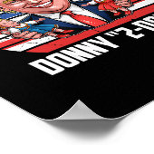 Donny 2-dolls' Lustiges Trump Design Poster (Ecke)