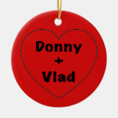Donny + Vlad Keramik Ornament (Vorne)
