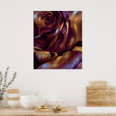 Donnybrook Rose Abstrakt Art Poster (Küche)