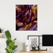 Donnybrook Rose Abstrakt Art Poster (Heimbüro)