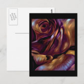 Donnybrook Rose Abstrakt Art Postkarte (Vorne/Hinten)