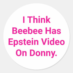 Donny's Epstein-Video Hankamer Artjunkhaus Comic Runder Aufkleber