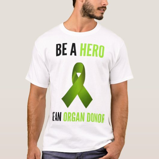 Donor Awareness Pride Support Hero Unisex  T-Shirt (Vorderseite)
