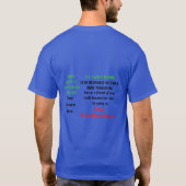 Donor Unisex Dark Basic T - Shirt (Rückseite)