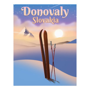 Donovaly Slowakei Ski Poster. Fotodruck