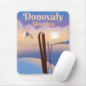 Donovaly Slowakei Ski Poster. Mousepad (Mit Mouse)