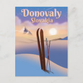 Donovaly Slowakei Ski Poster. Postkarte (Vorderseite)