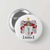 DONOVAN FAMILIENWAPPEN - DONOVAN WAPPEN BUTTON (Vorne & Hinten)