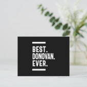 Donovan Personalisiert Name Geburtstagsgeschenk Postkarte (Stehend Vorderseite)