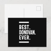 Donovan Personalisiert Name Geburtstagsgeschenk Postkarte (Vorne/Hinten)