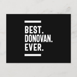 Donovan Personalisiert Name Geburtstagsgeschenk Postkarte