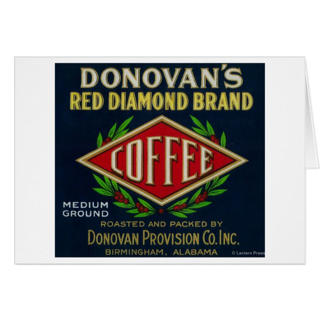 Donovan's Coffee LabelBirmingham, AL (Vorderseite (Horizontal))