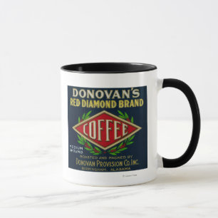 Donovans Kaffee LabelBirmingham, AL Tasse