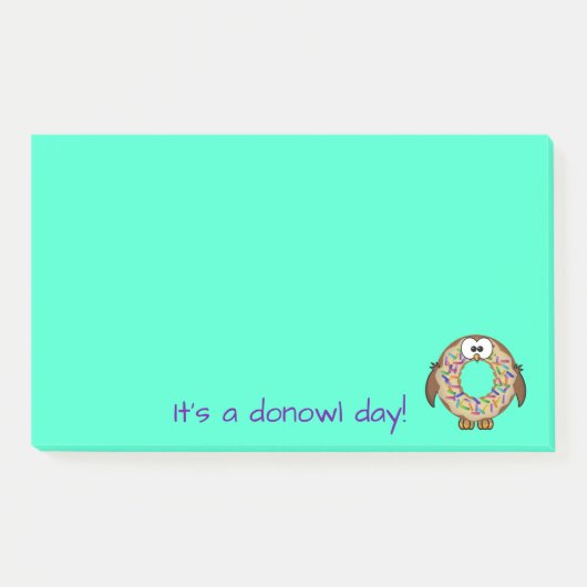 Donowl Streusel - Post-it Klebezettel (Vorderseite)