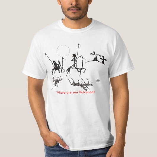 Donquijote-y-sanchopanza, wo sind Sie Dulcenea? T-Shirt (Vorderseite)