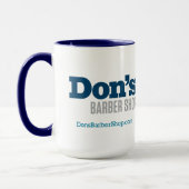 Don's Barber Shop - Blue Coffee Tasse (Links)
