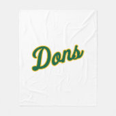 Dons Schriftzug-Logo Fleecedecke (Vorderseite)