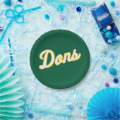 Dons Schriftzug-Logo Pappteller (Party)