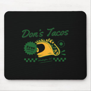 Don's Tacos - Funny Patriotic Let's Go Taco Tariff Mousepad