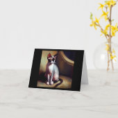 Donskoy Cat Karte (Gelbe Blume)