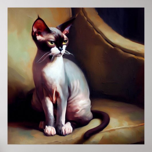 Donskoy Cat Poster (Vorne)