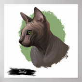 Donskoy Cat Print | Cat Wall Print Poster (Vorne)