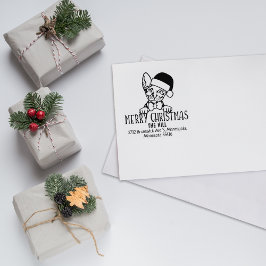 Donskoy Cat Rücksendeadresse Weihnachten Gummistempel