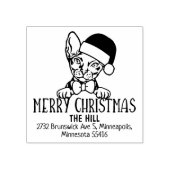 Donskoy Cat Rücksendeadresse Weihnachten Gummistempel (Prägung)