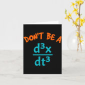 Don't A Don' Jerk Nerdy Math Physics Karte (Gelbe Blume)