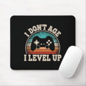 Don't Age I Level Up Video Game Funny Gamer Birthd Mousepad (Mit Mouse)