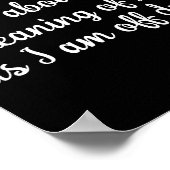 Dont Ask Me About The Meaning Of Life Poster (Ecke)