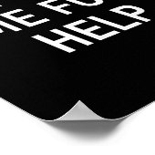 Don't Ask Me For Help, Funny, Jokes, Sarcastic, Fa Poster (Ecke)