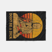 Dont Be A - Buddha - Vintage Distressed Fleecedecke (Vorderseite (Horizontal))