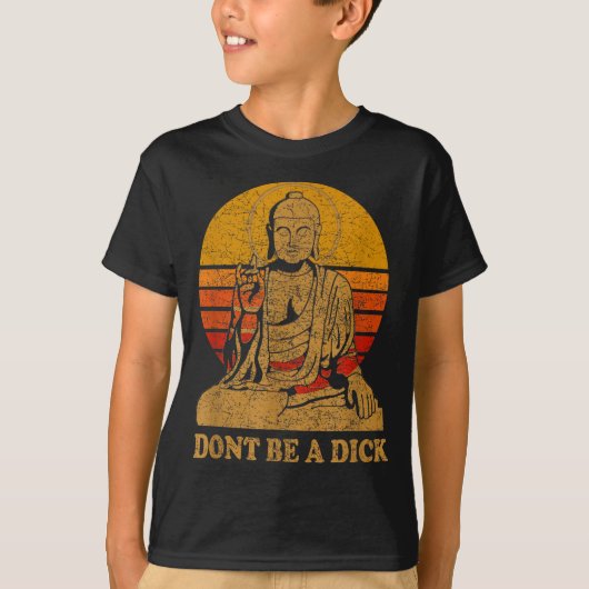 Dont Be A - Buddha - Vintage Distressed T-Shirt (Vorderseite)