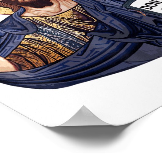 Dont Be A Jesus Book  Poster (Ecke)