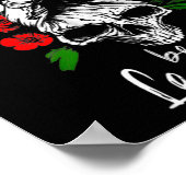 Dont Be A Lady Be A Legend Skull Floral Womens Fl  Poster (Ecke)