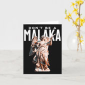 Dont be a Malaka Funny griechischen Redewendungen Karte (Gelbe Blume)
