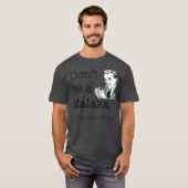 Dont Be a Malaka Griechisch Funny Slang T-Shirt (Vorne ganz)