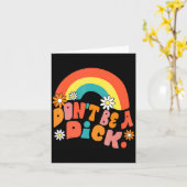 Dont Be A Motivation Message Vintage Groov  Karte (Gelbe Blume)