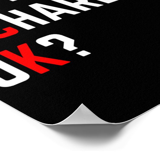 Don't Be A Richard Funny Joke Meme Poster (Ecke)