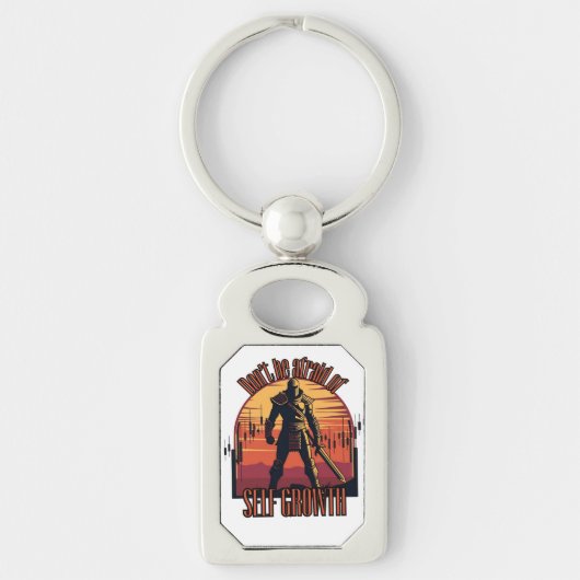 Dont be afraid of self growth | Trade motivation  Schlüsselanhänger (Vorderseite)