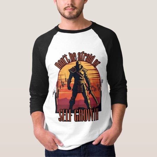 Dont be afraid of self growth | Trade motivation  T-Shirt (Vorderseite)