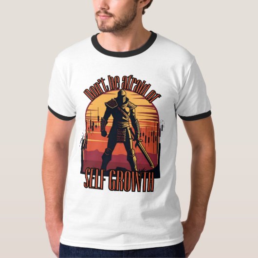 Dont be afraid of self growth | Trade motivation  T-Shirt (Vorderseite)
