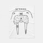 Dont Be An Oosik  Fleecedecke (Vorderseite)