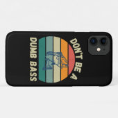Dont Be Dumb Bass Case-Mate iPhone Hülle (Rückseite (Horizontal))