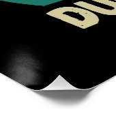 Dont Be Dumb Bass Poster (Ecke)