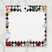 "Don't Be Late" Alice in ONEderland First Birthday Geschenkanhänger (Rückseite)