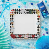 "Don't Be Late" Alice in ONEderland First Birthday Pappteller (Party)