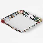 "Don't Be Late" Alice in ONEderland First Birthday Pappteller (Gewinkelt)